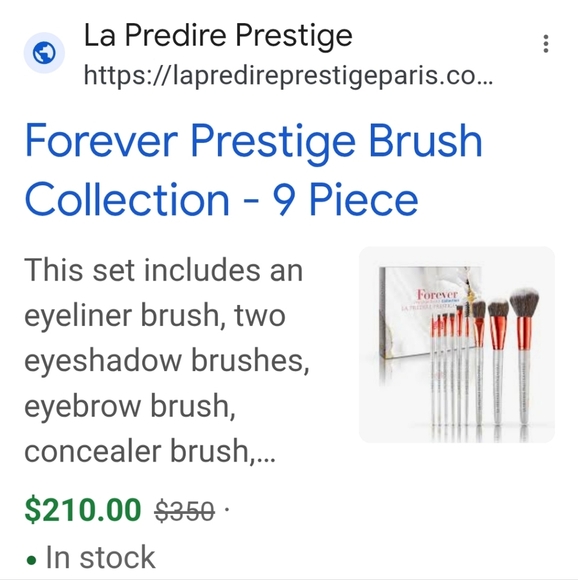 NIB-Predire-Forever Prestige Brush Collection - 9 Piece - Picture 2 of 7